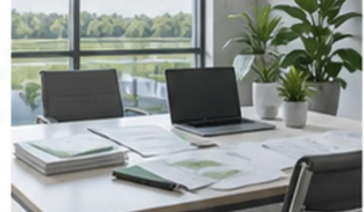 Illustratie van Natura 2000 gebied en vergunningdocumenten